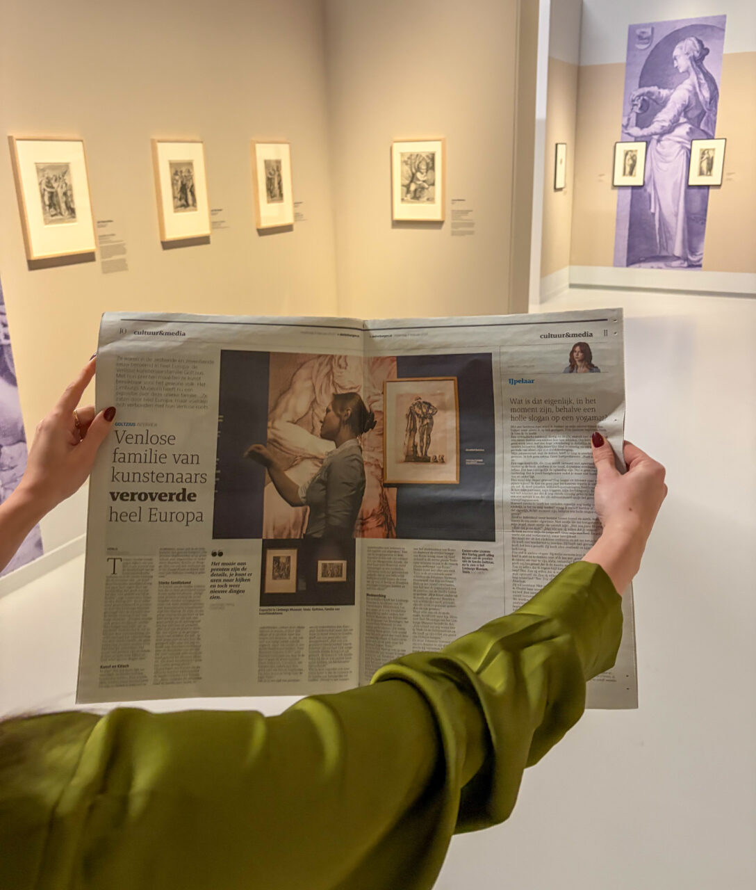 Artikel over Goltzius in de Limburger